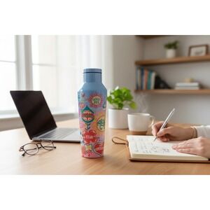 NWT (New) - Disney Park "It's a Small World" Corkcicle Bottle -‎ 20oz.